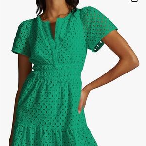 Green eyelet summer dress- Brand New!